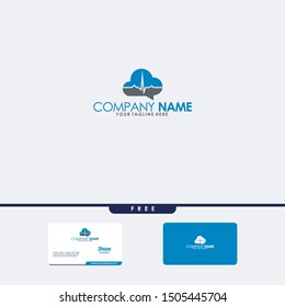 Health Logo Template cloud Cardiogram