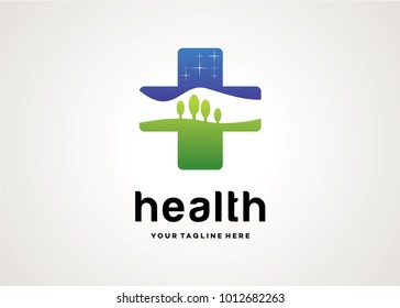 Health Logo Template Design Vector, Design Concept, Creative Symbol