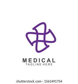 Health logo template design.Medical Cross logo. Medical health-care icon. 