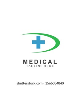 Health logo template design.Medical Cross logo. Medical health-care icon. 