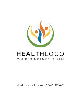 Health Logo Template, people Health Care Logo, Medical clinic Emblem, Healthy  Idea logo design inspiration