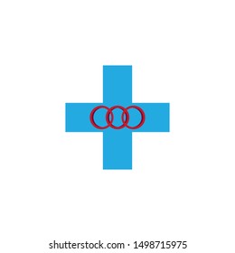 Health logo template vector icon design