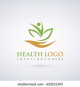 Health Logo Template. Vector Illustrator Eps.10