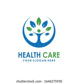 Health logo template vector. Health medical logo template