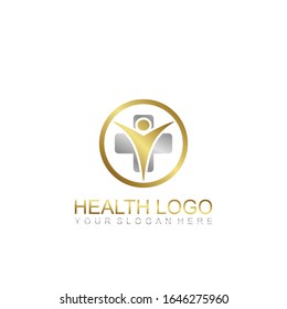 Health logo template vector. Health medical logo template