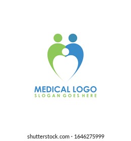 Health logo template vector. Health medical logo template