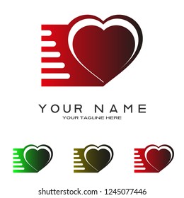 health logo templates, vector logos for business corporate , heart or love illustration
