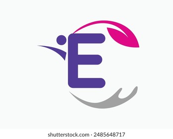 Health logo vector with a sleek, soothing design. Highlights your commitment to patient care and well-being. Perfect for medical practices, health organizations, and fitness centers E