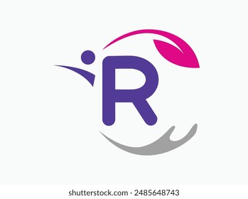 Health logo vector with a sleek, soothing design. Highlights your commitment to patient care and well-being. Perfect for medical practices, health organizations, and fitness centers R