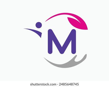 Health logo vector with a sleek, soothing design. Highlights your commitment to patient care and well-being. Perfect for medical practices, health organizations, and fitness centers M