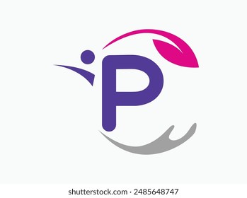 Health-Logo-Vektorgrafik mit einem schlanken, beruhigenden Design. unterstreicht Ihr Engagement für die Patientenversorgung und das Wohlbefinden. Perfekt für Arztpraxen, Gesundheitsorganisationen und Fitnesszentren P