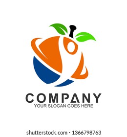 health logo,people with leaf vector logo,medical care icon,herbal nutrition,family clinic