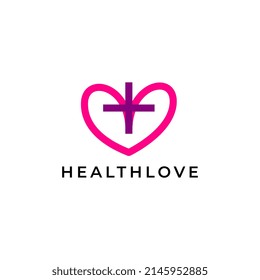 health love corporate logo design