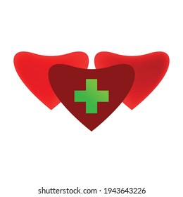 health love vector for health apps