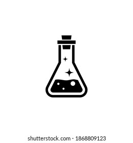 Health Magic Mana Potion, Elixir Bottle. Flat Vector Icon illustration. Simple black symbol on white background. Health Magic Mana Potion, Elixir sign design template for web and mobile UI element