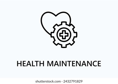 Health Maintenance icon or logo sign symbol vector illustration