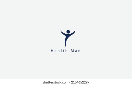 Health man vector logo design