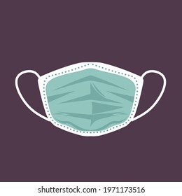 health mask logo, vector design illustration