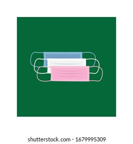 health mask logo vektor template