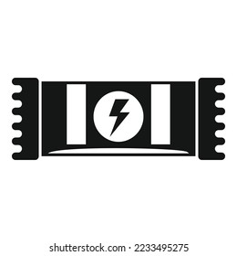 Health mass protein icon simple vector. Sport nutrition. Gym food