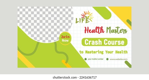 Health master course banner design