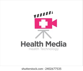 health media and film logo for medical consult and online service