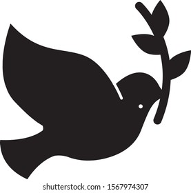 Health and medical bird glyph design icon