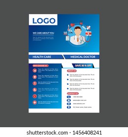 Health Medical Care - Brochure Template, Clean Business Flyer Template, Health Medical Care - Corporate Flyer, Health & Beauty - Promotion Flyer