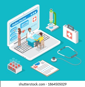Health and medical consultation application. Online medical consultation with doctor and medical workers, healthcare and modern technology concept. Patient consulting with doctor using a mobile app
