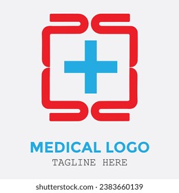 Health medical cross logo, doctor practice hospital icon symbol for Medical icon, Healthcare symbol. Hospital, Clinic, doctor icon