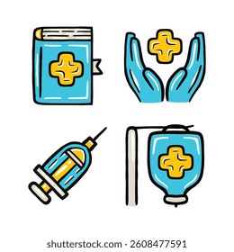 health medical element vector illustration
