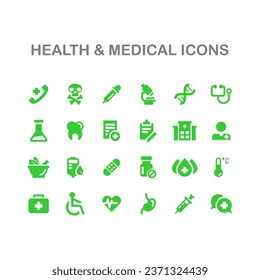 Health and Medical Icons Pack