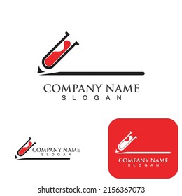 Health Medical Lab Logo template vector illustration