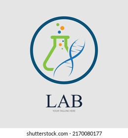 Health Medical Lab Logo template vector illustration