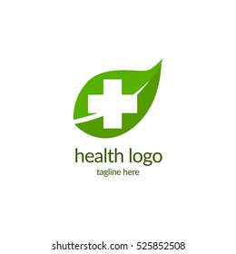 Health medical logo design template