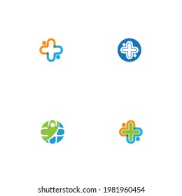 health medical logo design vector template