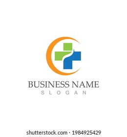 health medical logo design vector template