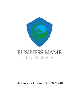 health medical logo design vector template