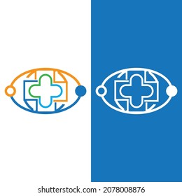 health medical logo design vector template
