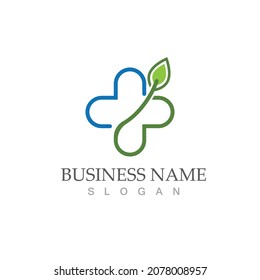 health medical logo design vector template