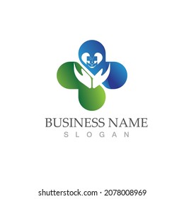 health medical logo design vector template