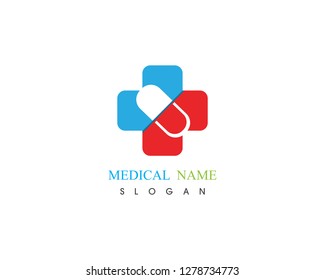 Health medical logo illustration vector design