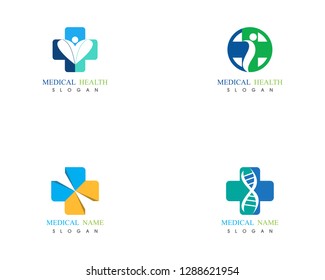 Health medical logo illustration vector design