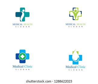 Logo Design Medical Healthcare Hospital Business Stock Vector (Royalty ...