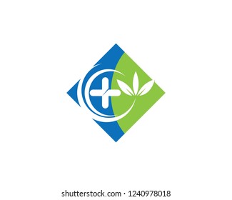 Health medical logo template