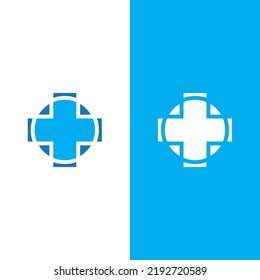 Health medical logo template vector illustration design