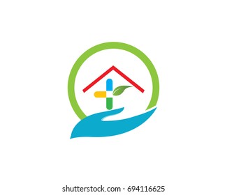 House Care Logo Design Element Stock Vector (Royalty Free) 602916245 ...