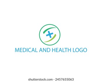 Health and medical logo vector and illustration.