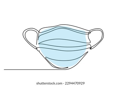 health medical mask protect protective object line art