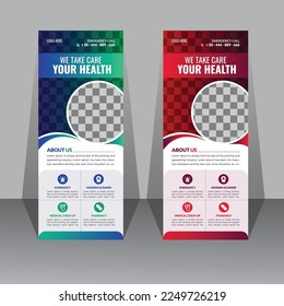 Health Medical Roll Up Banner